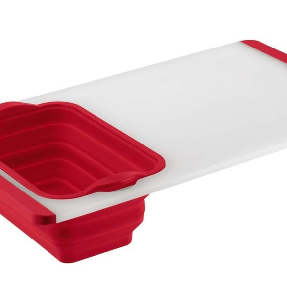 Over the Sink Cutting Board with Colander - Picture 2 of 4